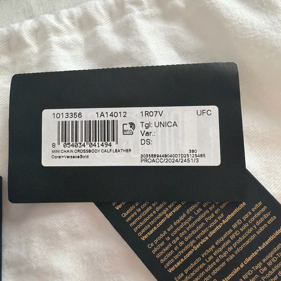 NWT Versace Virtus Red Python-Embossed Crossbody 2024 - Picture 6 of 6